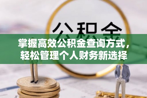 郓城掌握高效公积金查询方式，轻松管理个人财务新选择