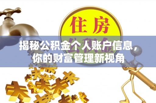 郓城揭秘公积金个人账户信息，你的财富管理新视角